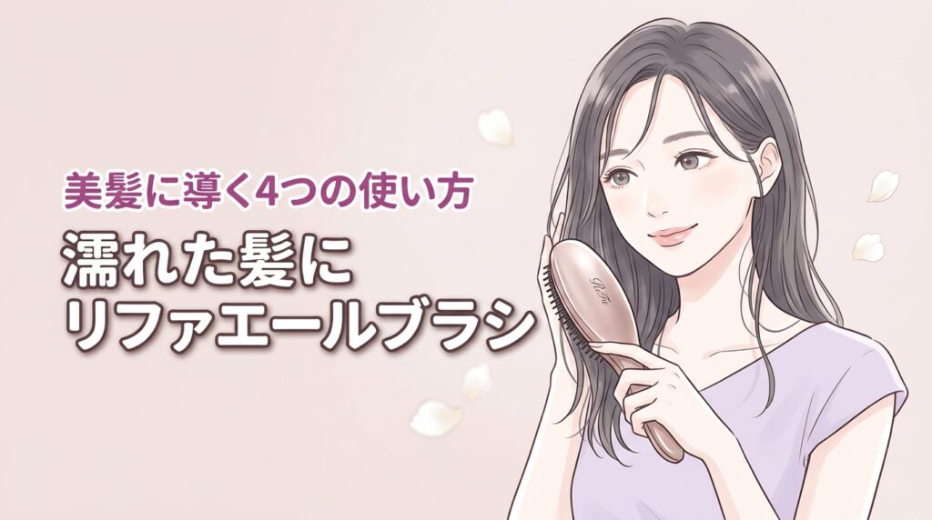 【解決】リファ エールブラシは濡れた髪にも最適！美髪に導く4つの使い方