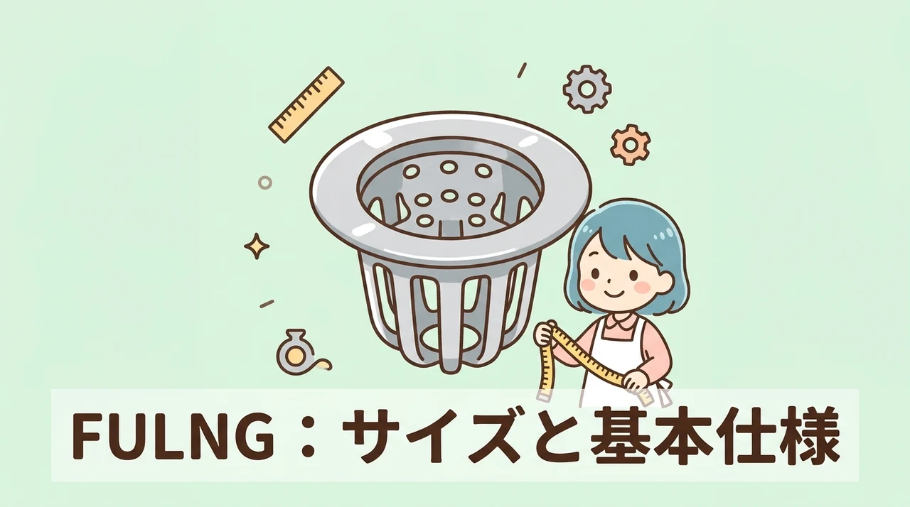 FULNG 洗面台用ヘアキャッチャーのサイズと基本仕様