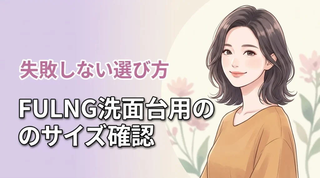 FULNGの洗面台用ヘアキャッチャーのサイズが不安な人へ！適合するか仕様をチェック