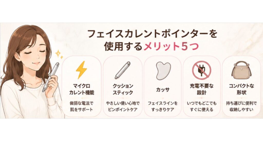 フェイスカレントポインターを使用するメリット5つの見出し画像