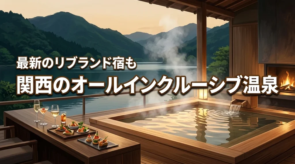 【決定版】関西のオールインクルーシブ温泉おすすめ宿！最新のリブランドホテルも紹介