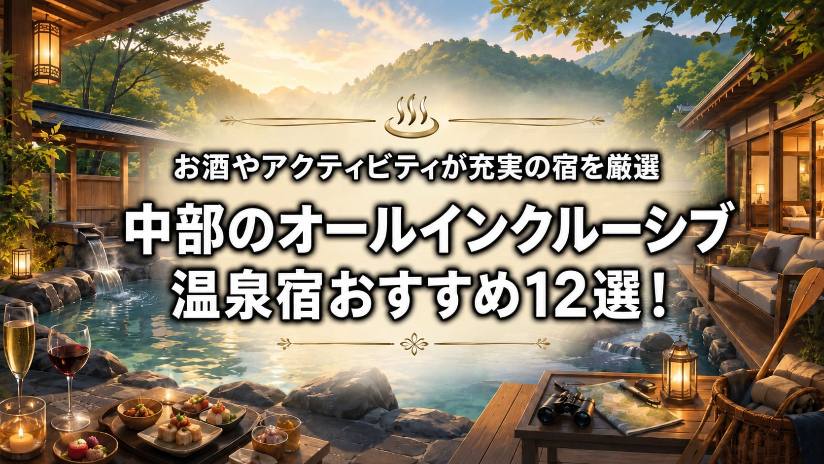 中部のオールインクルーシブ温泉宿おすすめ12選！お酒やアクティビティが充実の宿を厳選のアイキャッチ