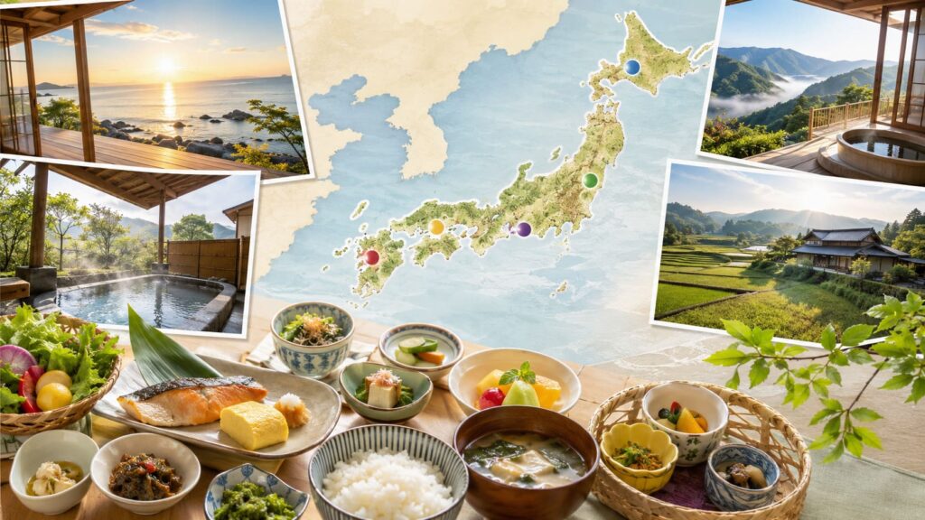 エリア別で選ぶ朝食が人気の宿の見出し画像