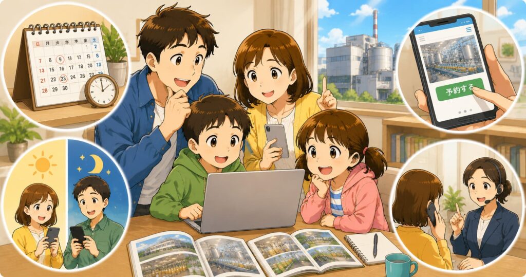 穴場の工場見学を予約するコツの見出し画像