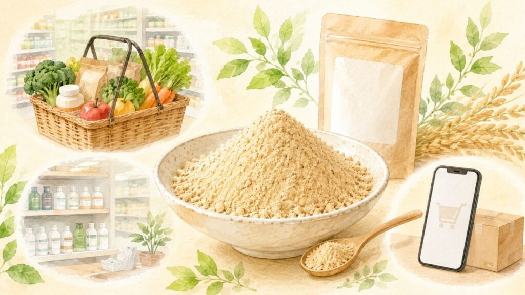 食べる米ぬかパウダーはどこで売ってる?どこで買える?の見出し画像
