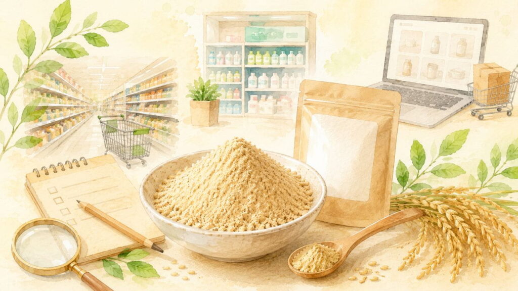 まとめ|食べる 米ぬかパウダー どこで売ってるかを調査の見出し画像